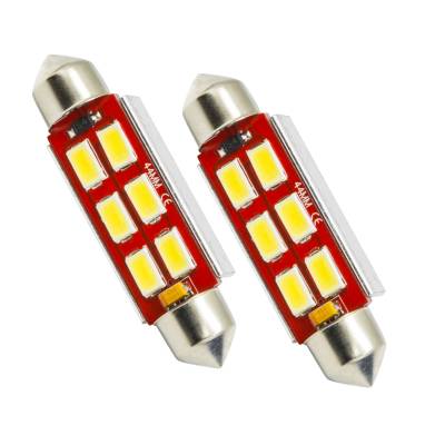 Oracle Lighting - Oracle 5207-001 44mm 6 LED 3-Chip Festoon Bulbs Cool White Pair