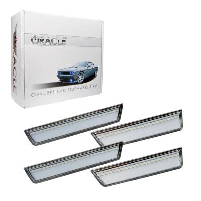 Oracle Lighting - Oracle 9800-019 Concept Sidemarker Set Clear w/o Paint for 08-14 Challenger
