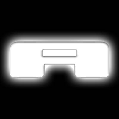 Oracle Lighting - Oracle 3140-A-001 Universal Illuminated LED Letter Badges Matte White Finish "A"
