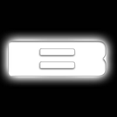 Oracle Lighting - Oracle 3140-B-001 Universal Illuminated LED Letter Badges Matte White Finish "B"