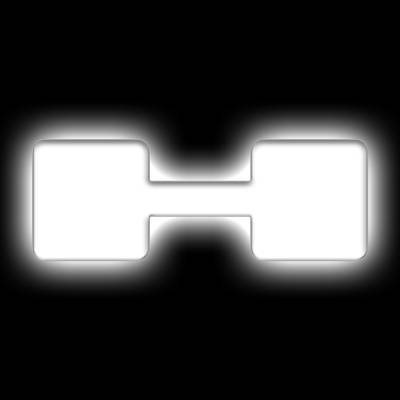 Oracle Lighting - Oracle 3140-H-001 Universal Illuminated LED Letter Badges Matte White Finish "H"