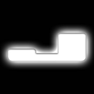 Oracle Lighting - Oracle 3140-J-001 Universal Illuminated LED Letter Badges Matte White Finish "J"