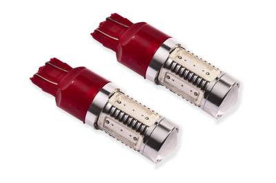 Diode Dynamics - Diode Dynamics DD0108P Multi-Purpose Light Bulb 7443 LED HP11 Red Pair
