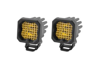 Diode Dynamics - Diode Dynamics DD6443P Stage C1 LED Pod Sport Yellow Wide Standard ABL Pair