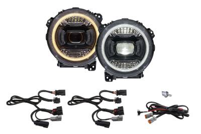 Diode Dynamics - Diode Dynamics DD5166 Elite LED Headlamps for 18-23 Jeep Gladiator/Wrangler JL