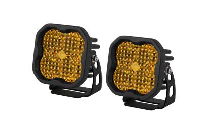 Diode Dynamics - Diode Dynamics DD6891P SS3 Pro ABL Yellow Flood Standard PAIR