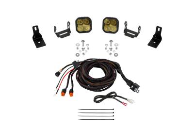 Diode Dynamics - Diode Dynamics DD7765 SS3 Sport Stage Series Ditch Light Yellow 22 Ford Maverick