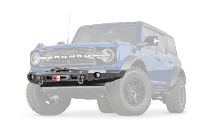 Warn - Warn 107870 Elite Front Winch Bumper w/o Grille Guard for 21-24 Ford Bronco