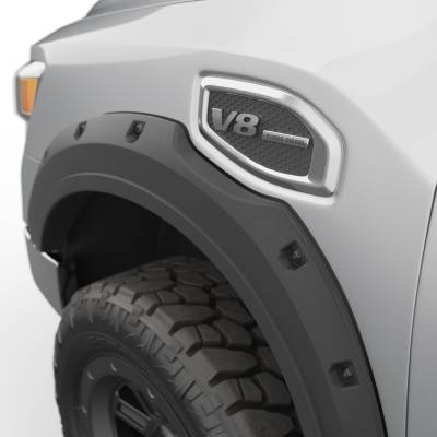 EGR - EGR 796005 Black Out Bolt-On Look Fender Flares Black for 17-24 Titan