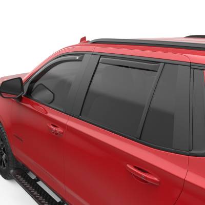 EGR - EGR 571881 Front/Rear In-Channel Window Visors Smoke for 21-24 Tahoe/Yukon