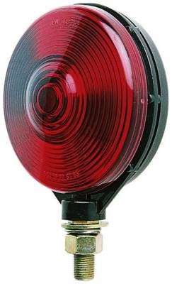 Peterson - Peterson V313R Round Red Turn Signal 4.125" Black ABS Housing Pedestal Mount