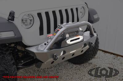 LoD Offroad - LoD Offroad JFB1803 Destroyer Shorty Front Bumper w/Bar for Jeep Wrangler JL/JT