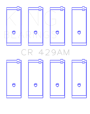 King Engine Bearings - King Engine Bearings CR 429AM CONNECTING ROD BEARING SET for 1.6I 4AFE