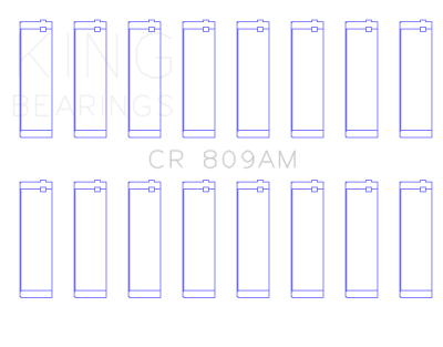 King Engine Bearings - King CR 809AM Connecting Rod Bering Set for Ford 248ci-410ci