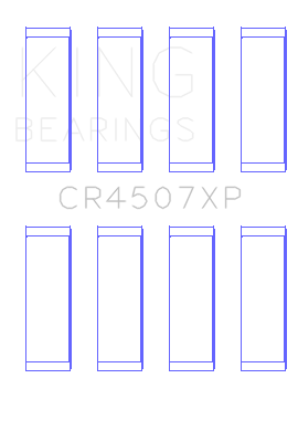 King Engine Bearings - King Bearings CR4507XP.026 Connecting Rod Set for Mazda MZR Duratec 2.3L