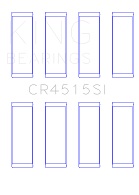 King Engine Bearings - King Bearings CR4515SI Connecting Rod Set for Ford/Mazda Duratec 2.0L 16V