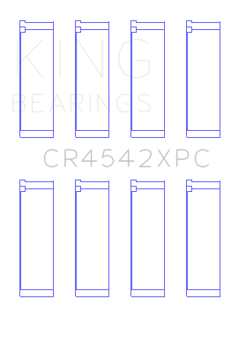King Engine Bearings - King Bearings CR4542XPC.026 Connecting Rod Set for Honda K-Series Ex. A3