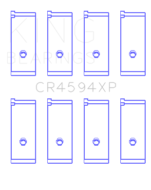 King Engine Bearings - King Bearings CR4594XP Connecting Rod Bering Set for SUZUKI M16A