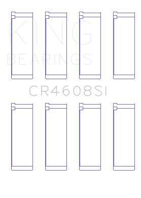 King Engine Bearings - King Engine Bearings CR4608SI Connecting Rod Bearing Set for Toyota 2ZZ-GE