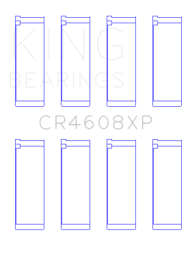 King Engine Bearings - King Bearings CR4608XP Connecting Rod Bering Set for Toyota 2ZZ-GE