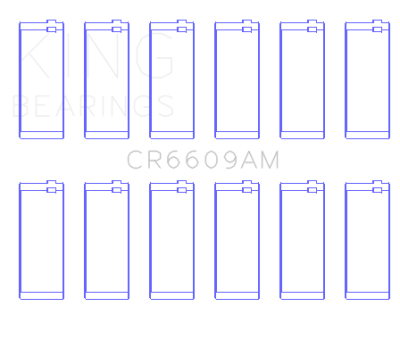 King Engine Bearings - King Bearings CR6609AM Connecting Rod Bearing Set for BMW M30/M32/B35