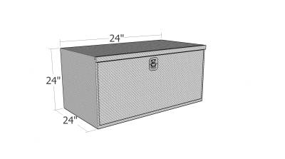 Unique Truck Accessories - Unique Truck HUB2424 24"x24"x24" HD Underbody .10 Diamond Drop-Down Door