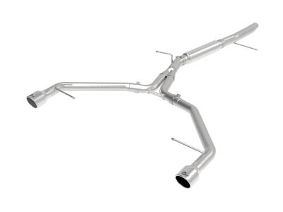 aFe Power - aFe 49-36419-P 3-2.5" SS Axle-Back Exhaust System for 17-19 Audi A4 2.0L