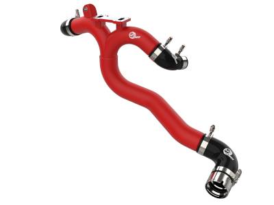 aFe Power - aFe 46-20508-R 2.5-2.75" Aluminum Hot Charge Pipe Red for 18-23 Kia Stinger 3.3L