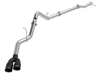 aFe Power - aFe 49-34145-B 3" Exhaust System w/Dual Black Tips for 23-25 Silv/Sra 1500 3.0L