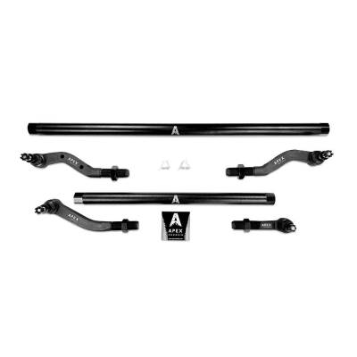 Apex Chassis - Apex Chassis KIT115-Dana44-NoFlip 2.5T Tie Rod & Drag Link Assembly Steel