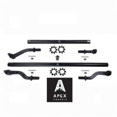 Apex Chassis - Apex Chassis KIT115-Dana30-YesFlip Steel 2.5Ton Tie Rod/Drag Link for Jeep JL/JT