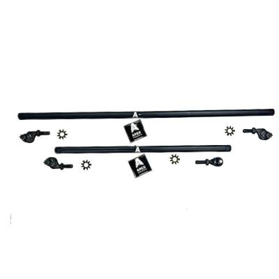 Apex Chassis - Apex Chassis KIT150-NoFlip 1 Ton Tie Rod & Drag Link Assembly Black Aluminum