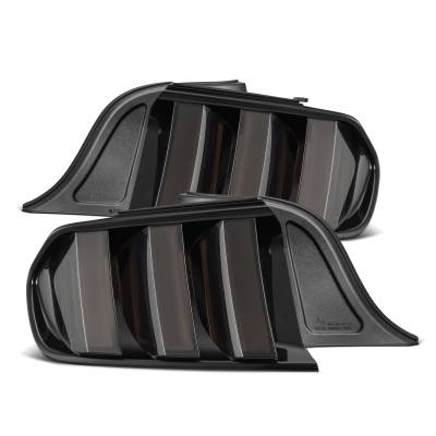 AlphaRex - AlphaRex 655010 Alpha Black Prismatic LED Taillights for 15-23 Ford Mustang