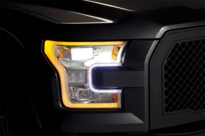 Putco - Putco 290150T DayLiner SwitchBack LED Headlight Strips White & Amber