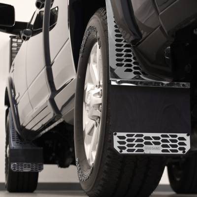 Putco - Putco 78060 Polished SS HEX Mud Skins Front for 10-18 RAM 2500/3500