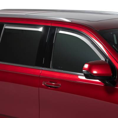 Putco - Putco 480437 Chrome Window Deflectors for 21-25 Escalade/Tahoe/Yukon 4Pc