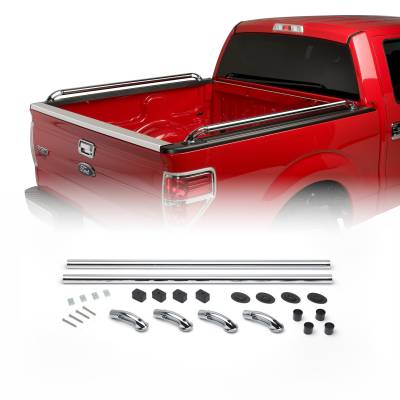 Putco - Putco 89860 Chrome Classic Locker Side Rails for 04-14 Ford F150 5'7" Bed