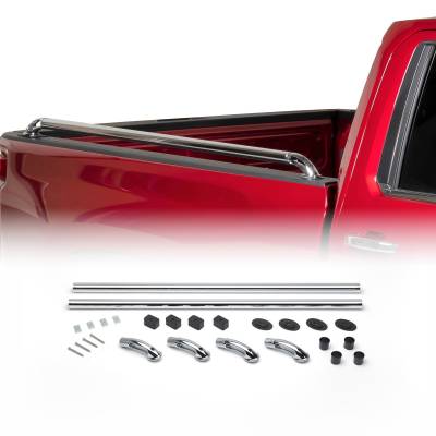 Putco - Putco 89856 Chrome Side Rails for 19-25 Silverado/Sierra 6'6" Bed