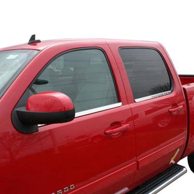 Putco - Putco 97501 Chrome Window Trim Acceents for 07-14 Crew Cab GM Truck & SUV's