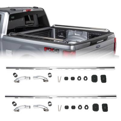 Putco - Putco 89866 Chrome Locker Side Rails for 15-25 F150/17-25 F250-F450 8' Bed