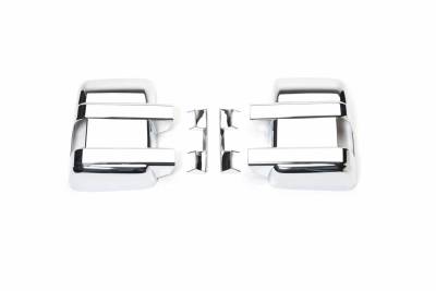 Putco - Putco 400123 Chrome Mirror Covers for 08-16 Ford F250/F350 w/Towing Mirrors