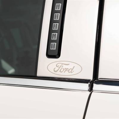 Putco - Putco 402621FD Ford Logo Stainless Pillar Posts for 08-16 F250/F350/F450 Crew