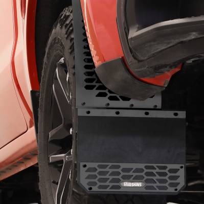 Putco - Putco 78240 Black HEX Mud Skins Front for 10-25 Silverado/Sierra/Ram