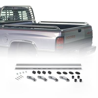 Putco - Putco 89832 Classic Chrome Locker Rails for 94-02 RAM 1500-3500 6'6" Bed