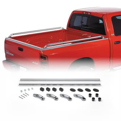 Putco - Putco 89831 Chrome Classic Locker Side Rails for 02-25 RAM 8' Bed