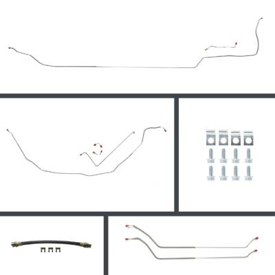 The Right Stuff Detailing - The Right Stuff COM68C2 1968 Chevy Chevelle Convertible Brake Hydraulic Line Kit