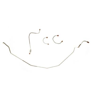 The Right Stuff Detailing - The Right Stuff FKT6703 Chevy Power Drum Brake Hydraulic Line Kit Front