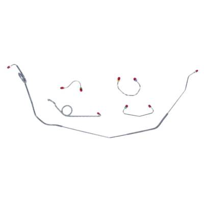 The Right Stuff Detailing - The Right Stuff FKT6908 1969 Camaro Power Disc Brake Hydraulic Line Kit Front