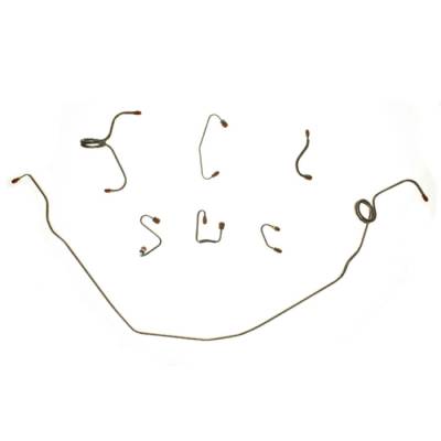 The Right Stuff Detailing - The Right Stuff FKT7006 Chevy/Pontiac Power Disc Brake Hydraulic Line Kit Front