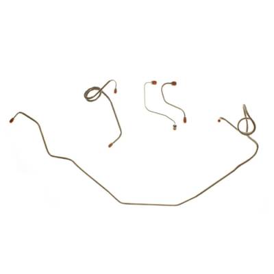 The Right Stuff Detailing - The Right Stuff FKT7102 Chevy/Pontiac Power Disc Brake Hydraulic Line Kit Front